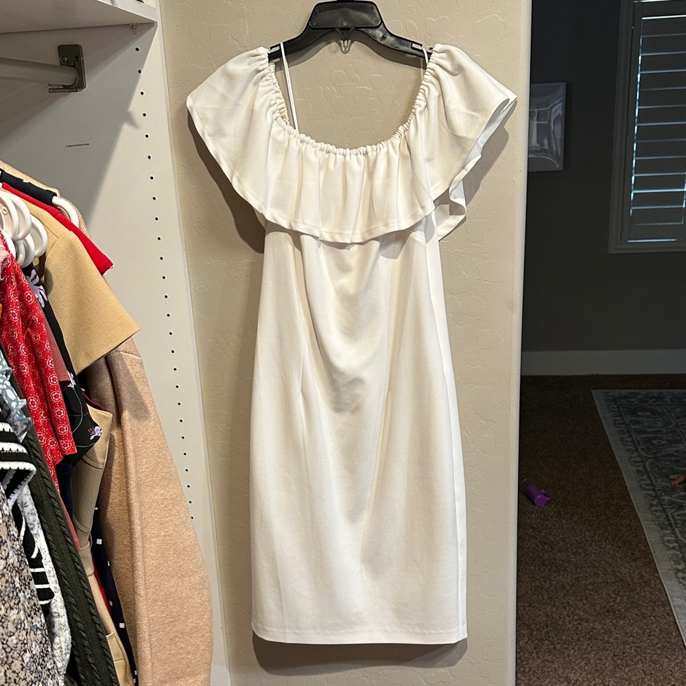White Off-Shoulder Dress